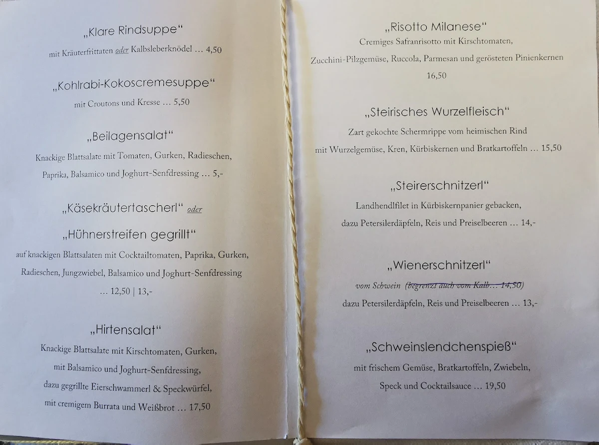 Speisekarte photo 1