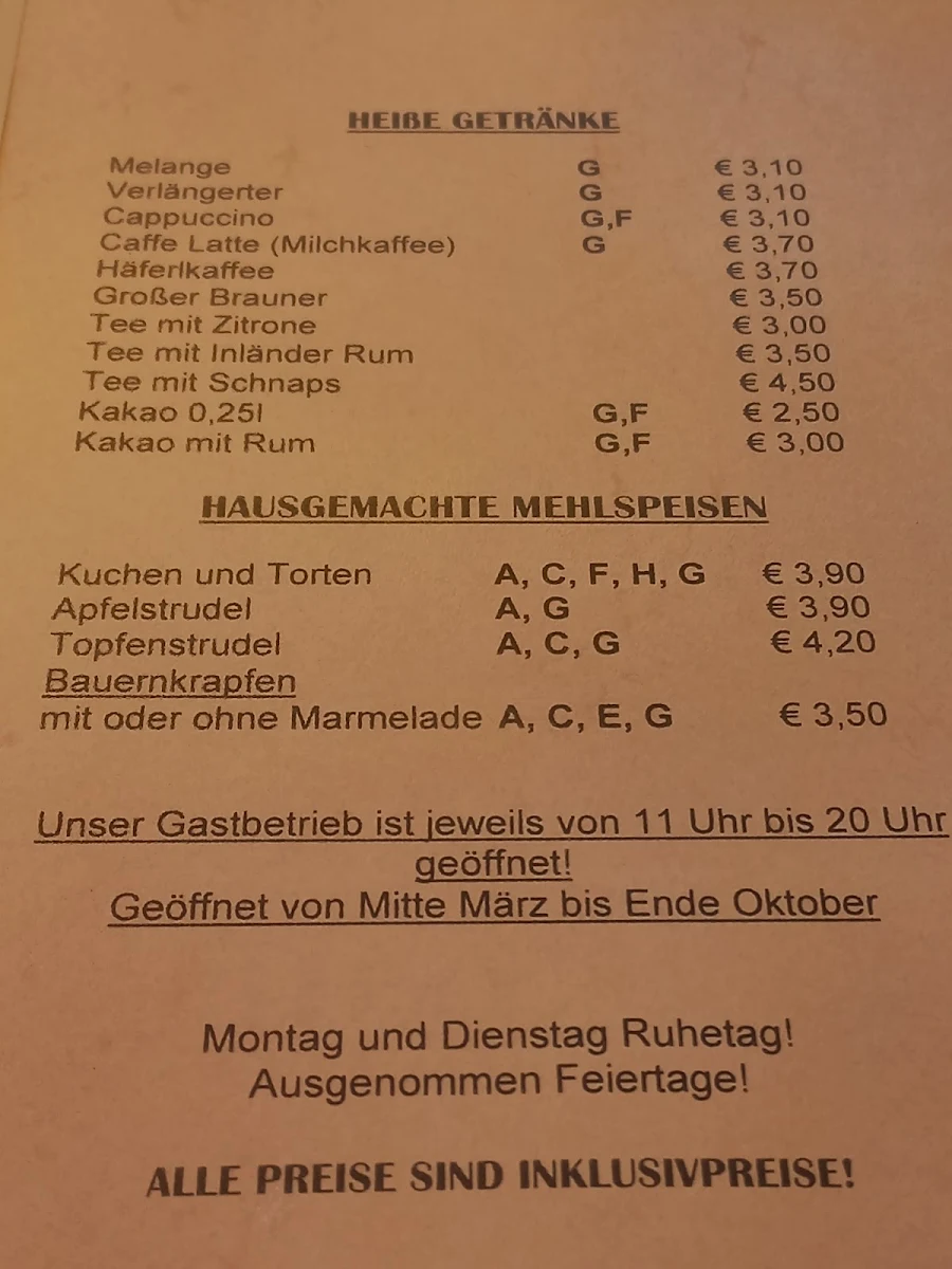 Speisekarte photo 5