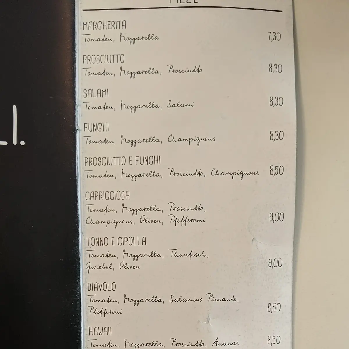 Speisekarte photo 3