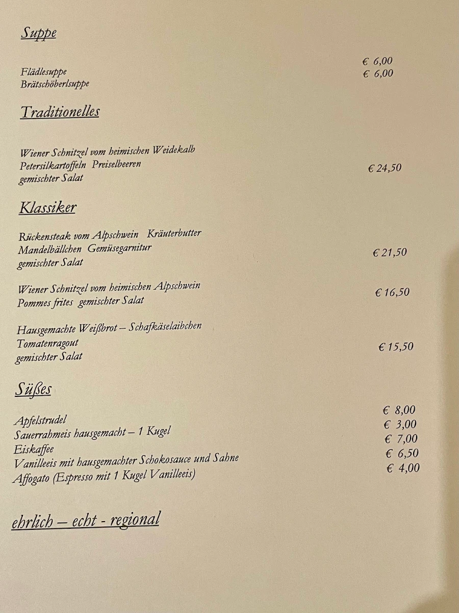 Speisekarte photo 2