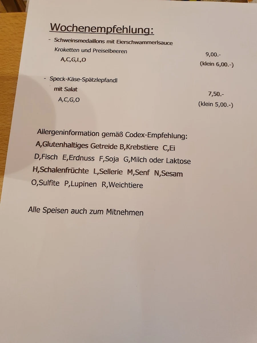 Speisekarte photo 3