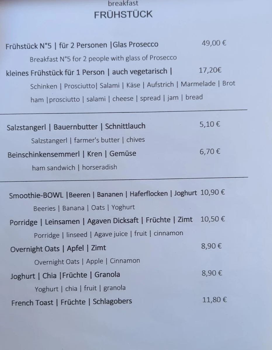 Speisekarte photo 1
