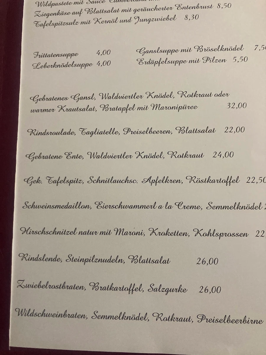 Speisekarte photo 2