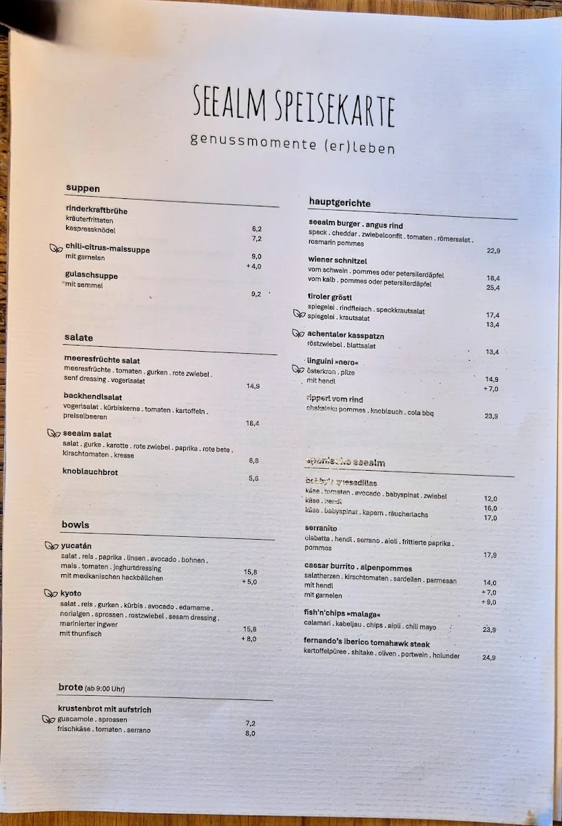 Speisekarte photo 2
