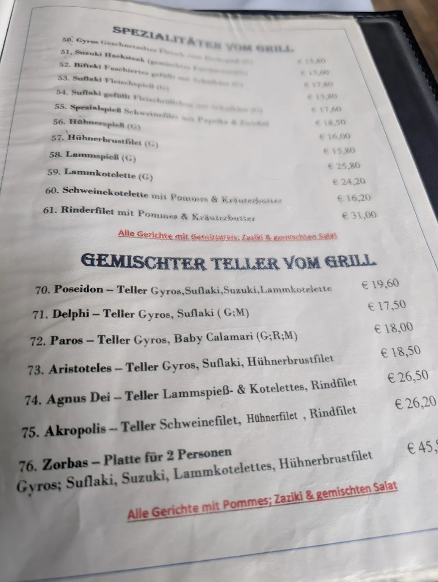 Speisekarte photo 1