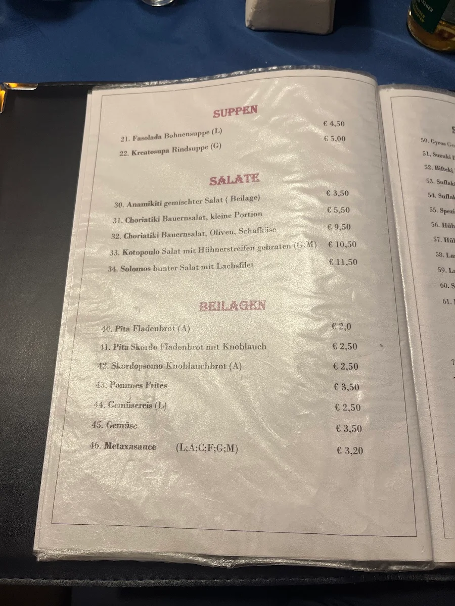Speisekarte photo 9