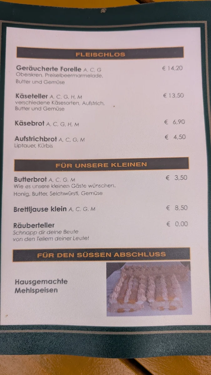 Speisekarte photo 2