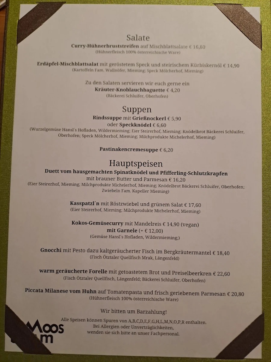 Speisekarte photo 1