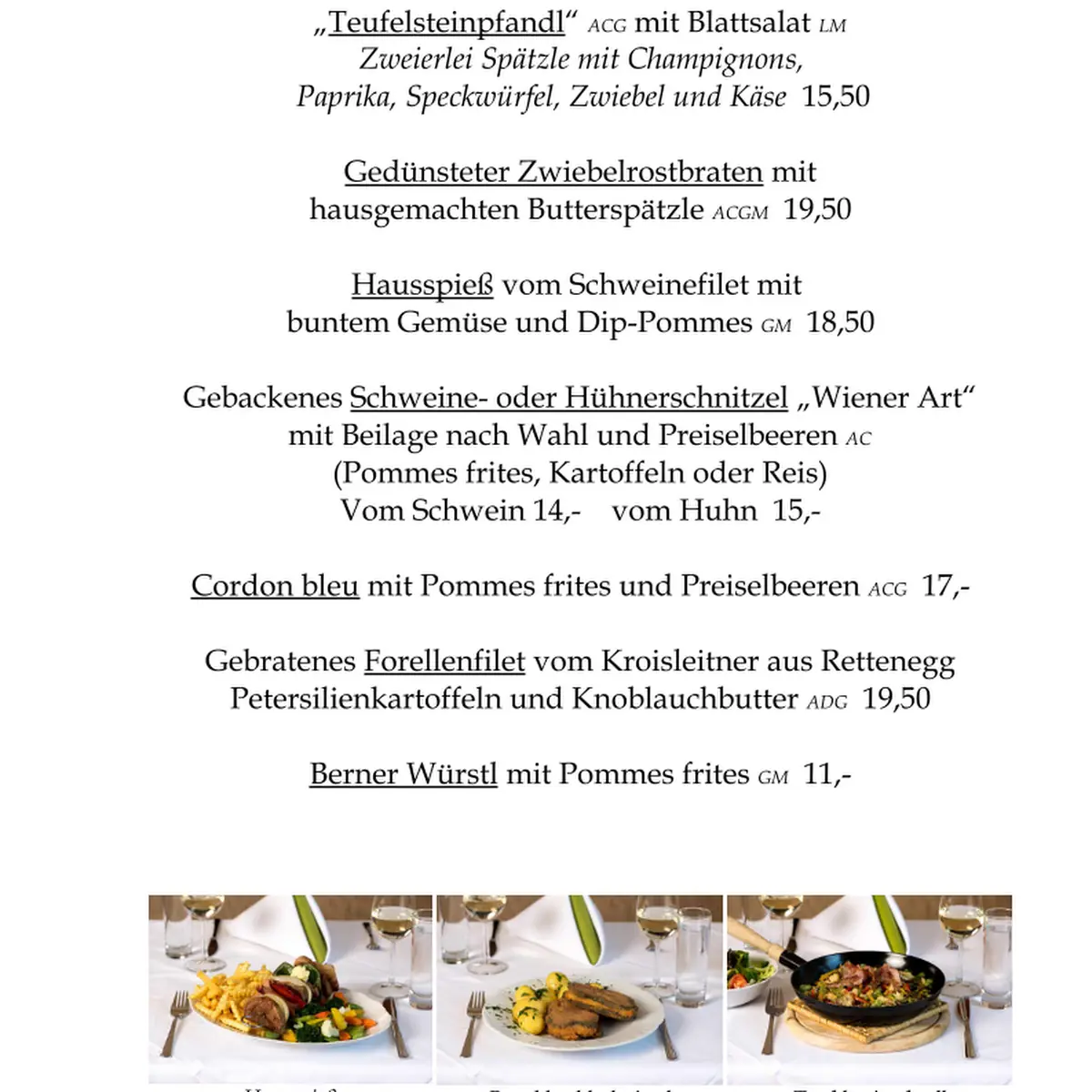 Speisekarte photo 3