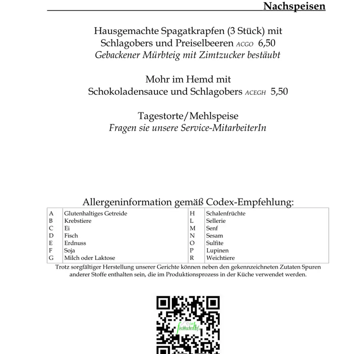 Speisekarte photo 8