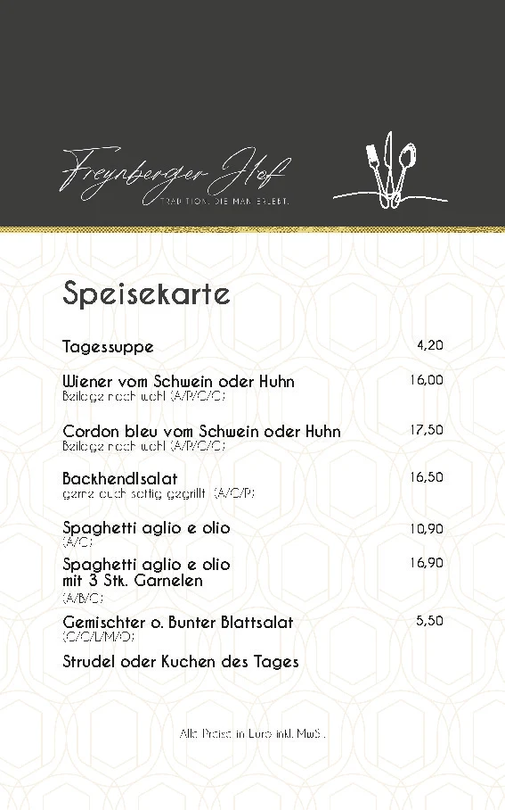 Speisekarte photo 1
