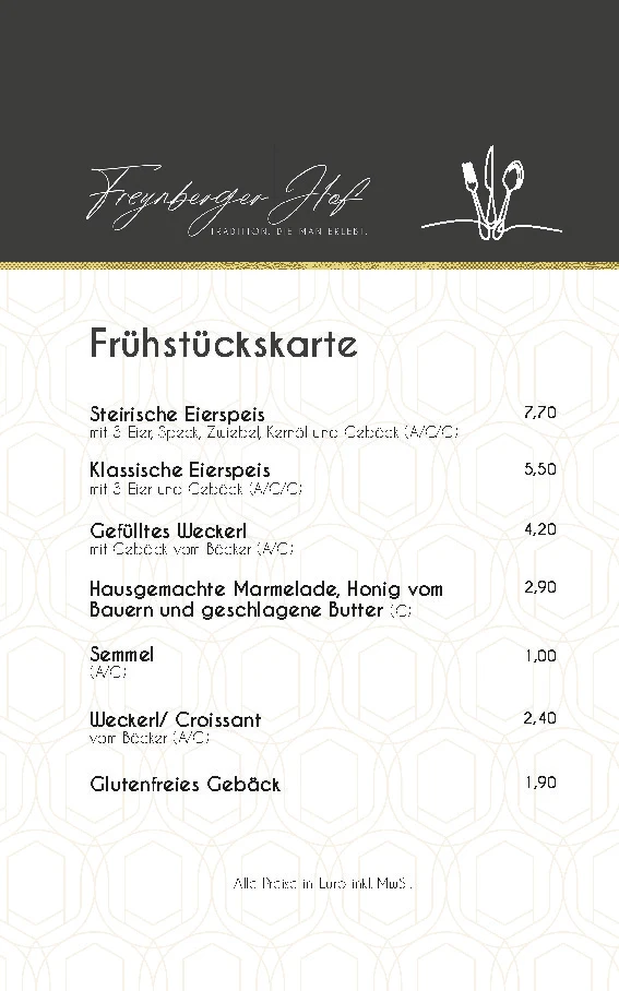 Speisekarte photo 2