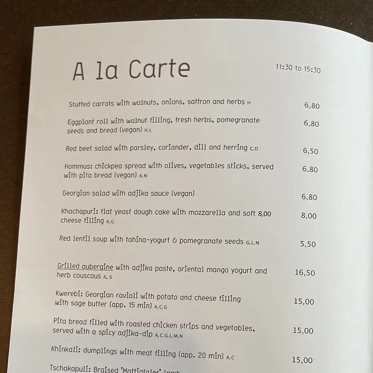 Speisekarte photo 10