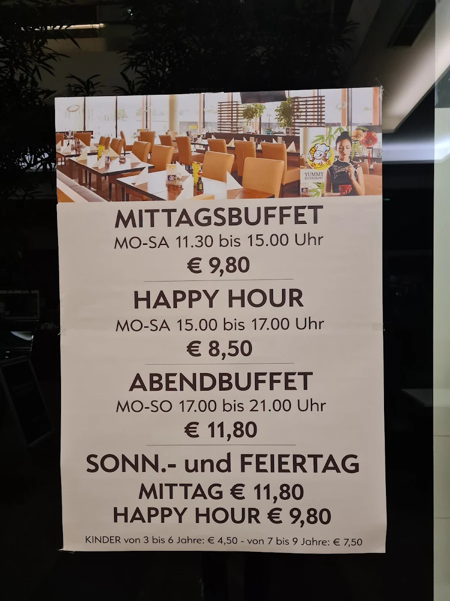 Speisekarte, Yummy Restaurant - Zhu KG