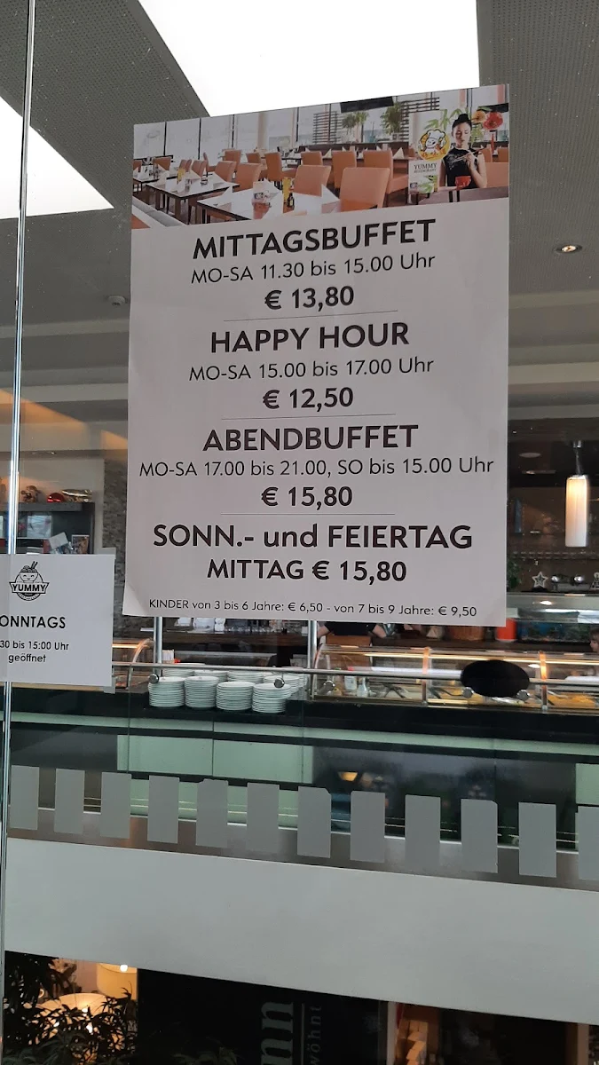 Speisekarte, Yummy Restaurant - Zhu KG