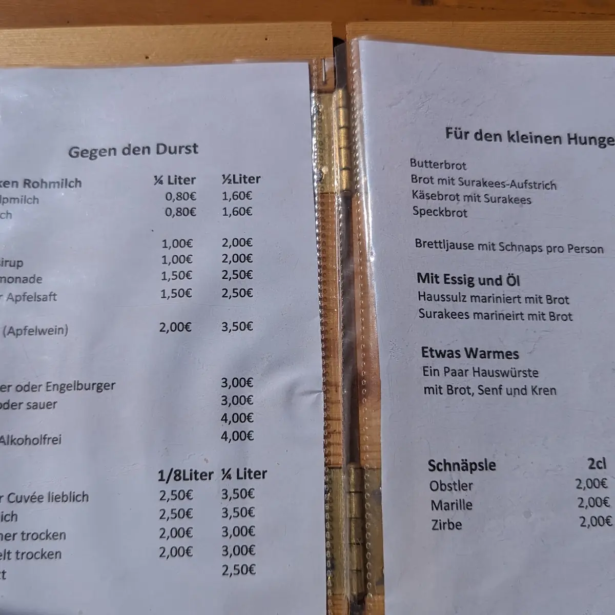 Speisekarte photo 2