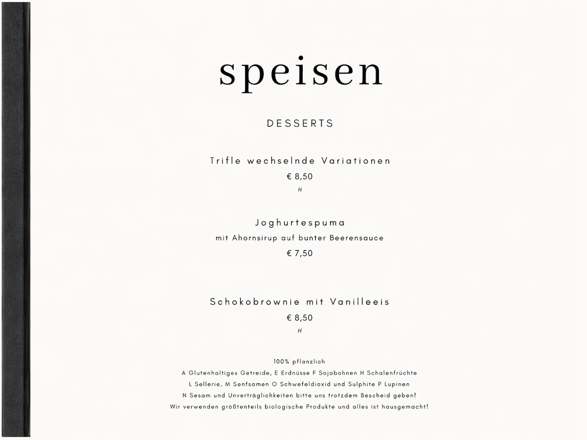 Speisekarte photo 2
