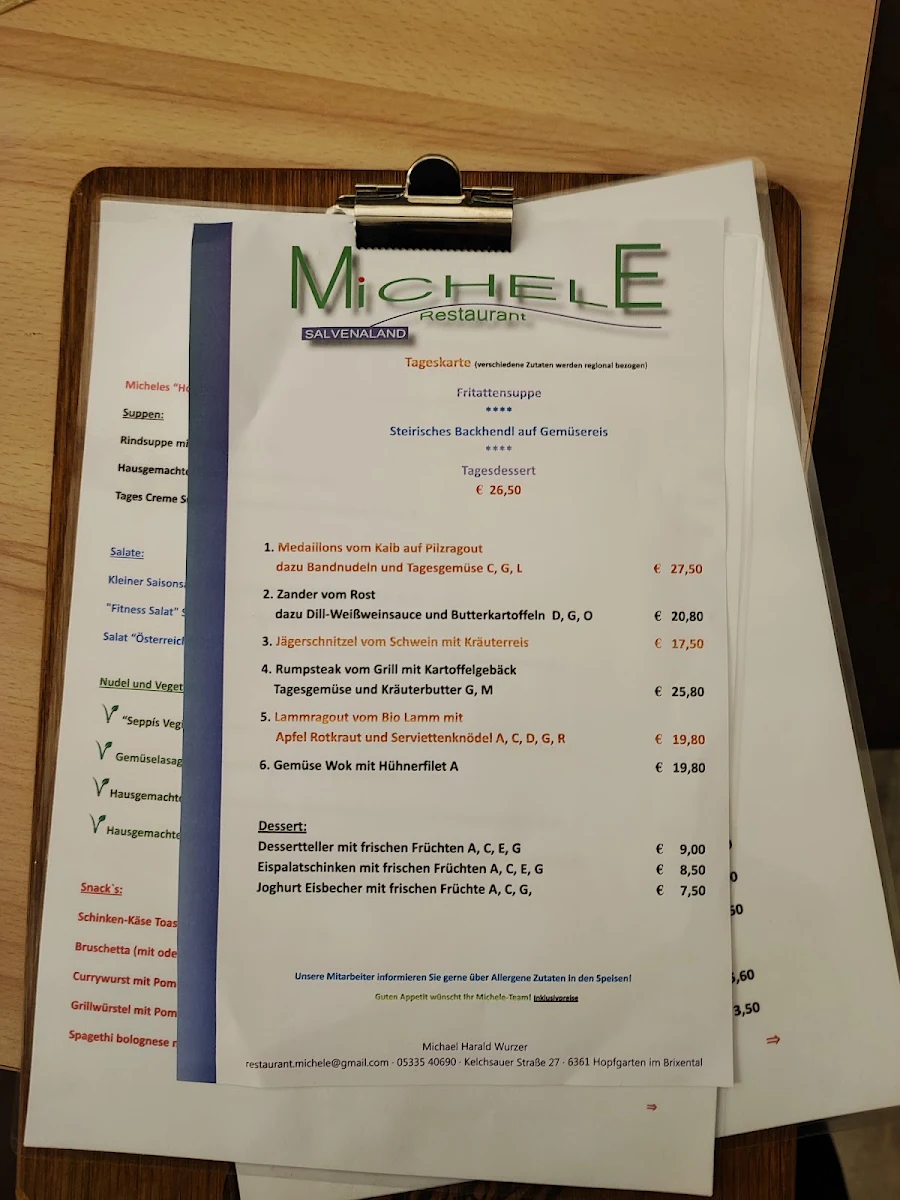 Speisekarte photo 1