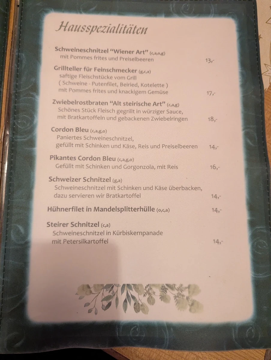 Speisekarte photo 2