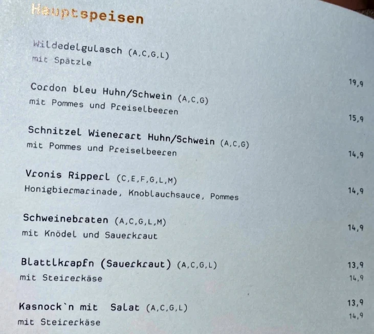Speisekarte photo 8