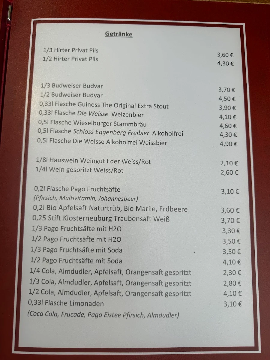 Speisekarte photo 1