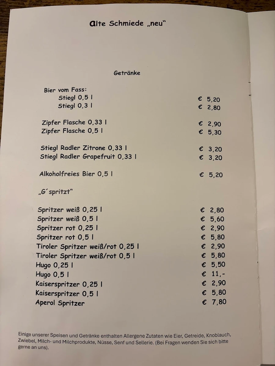 Speisekarte photo 2