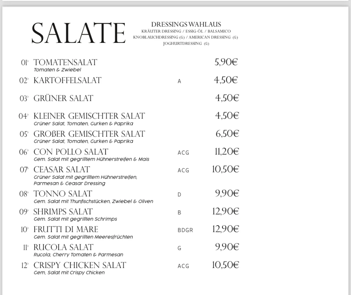 Speisekarte photo 6