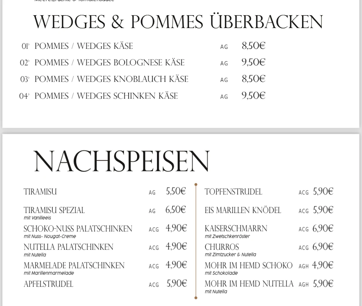 Speisekarte photo 8