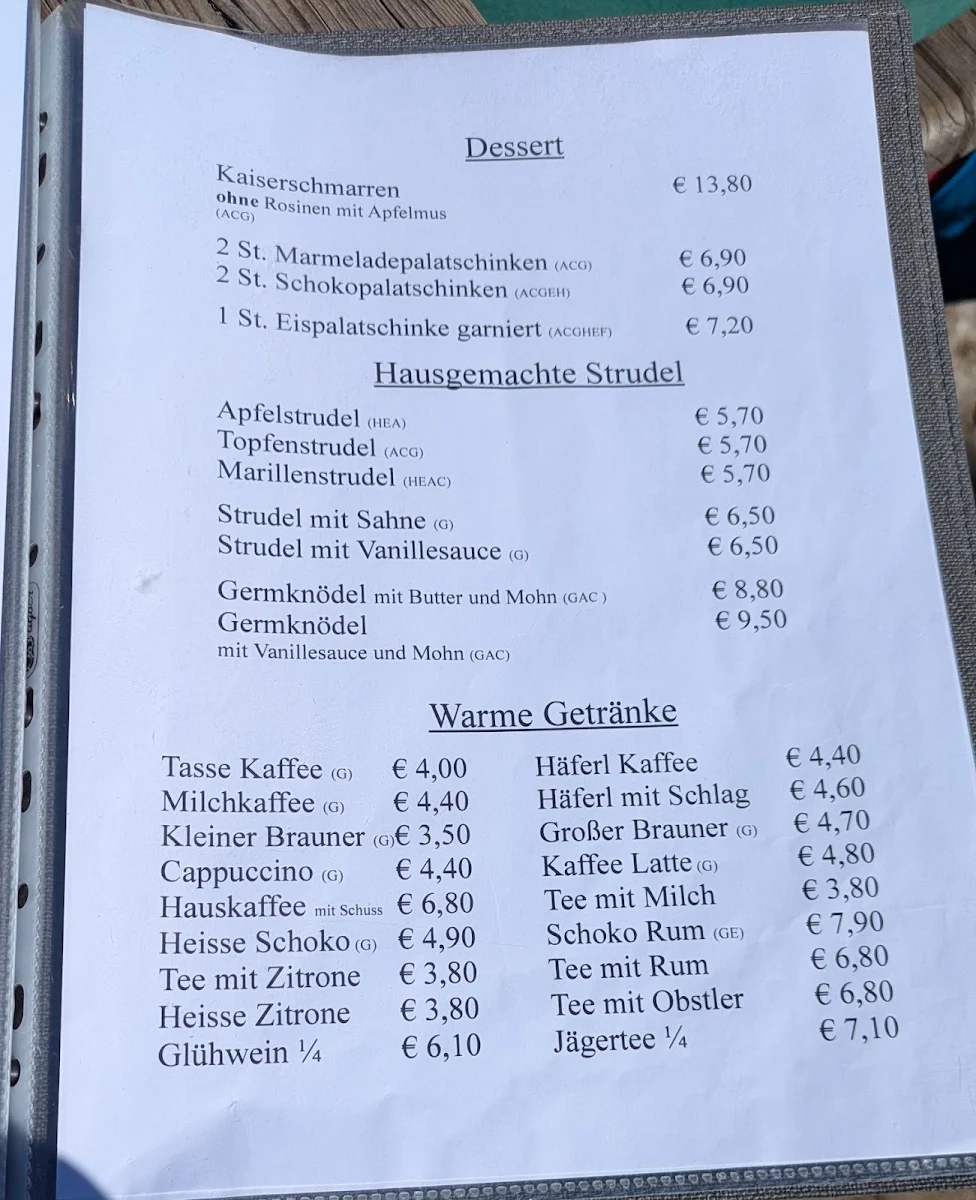 Speisekarte photo 1