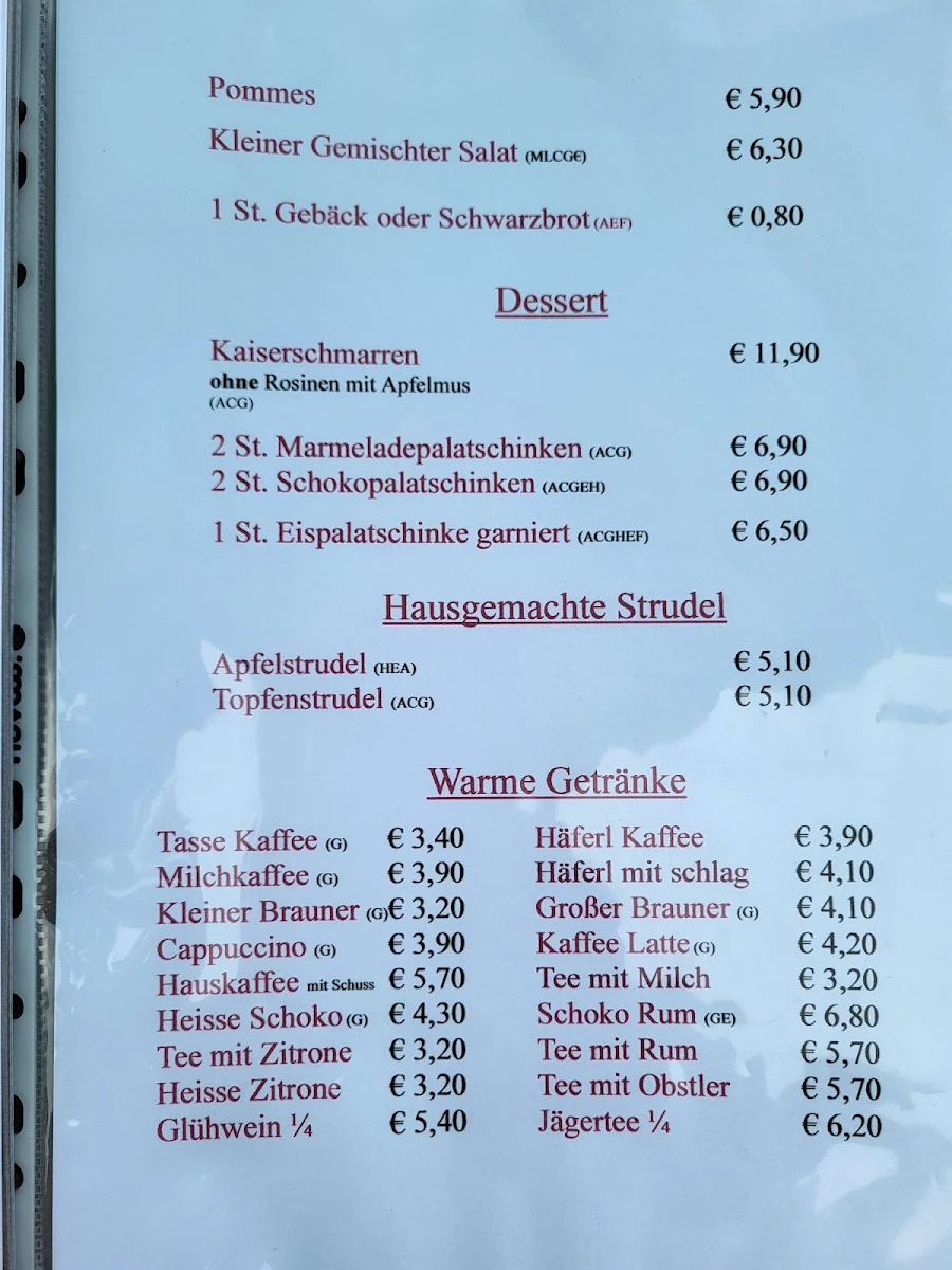 Speisekarte photo 3