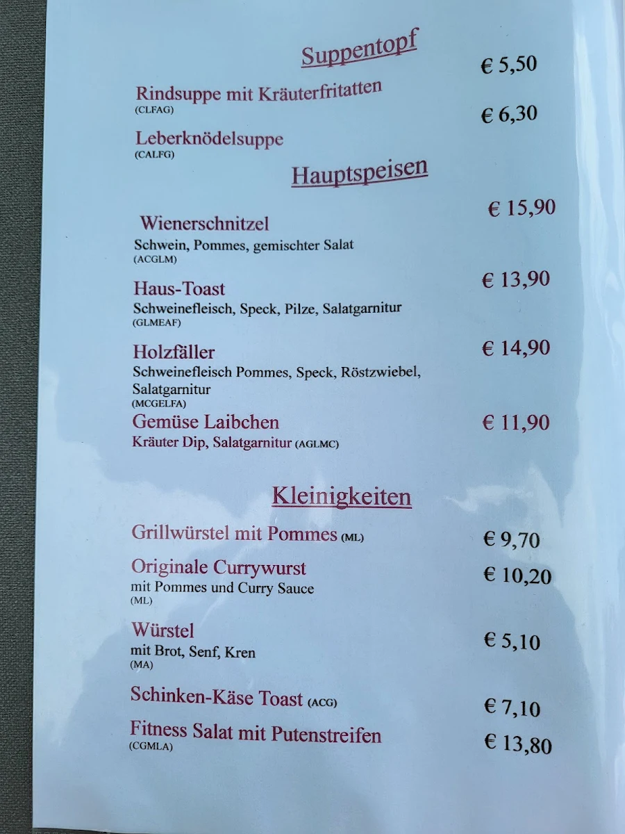 Speisekarte photo 5