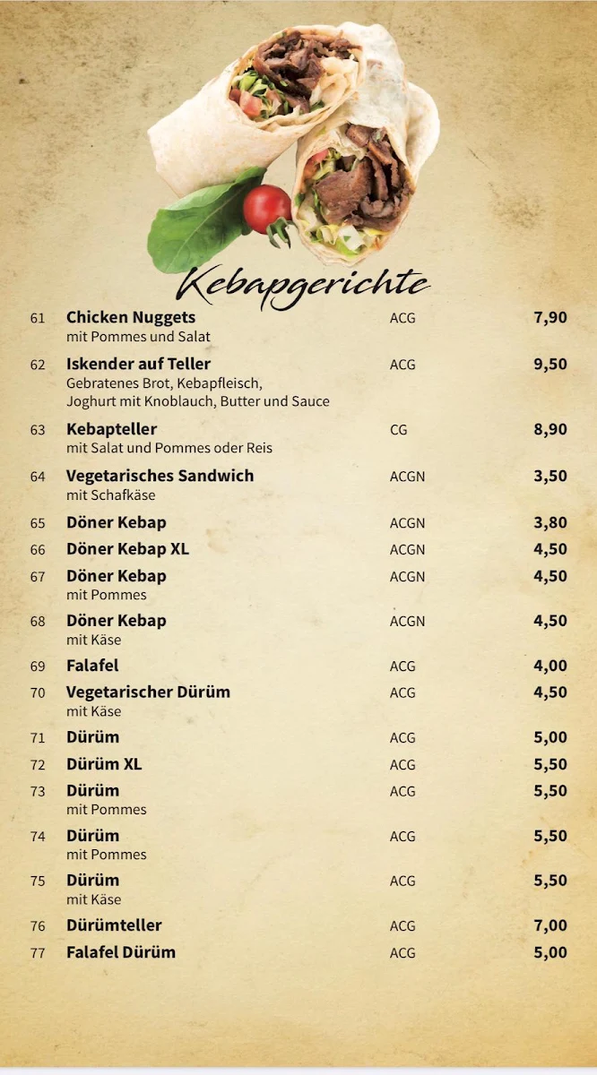 Speisekarte photo 5