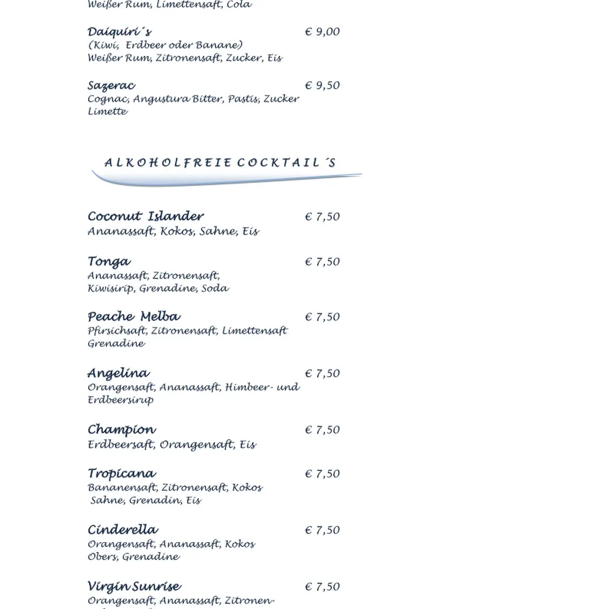 Speisekarte photo 4