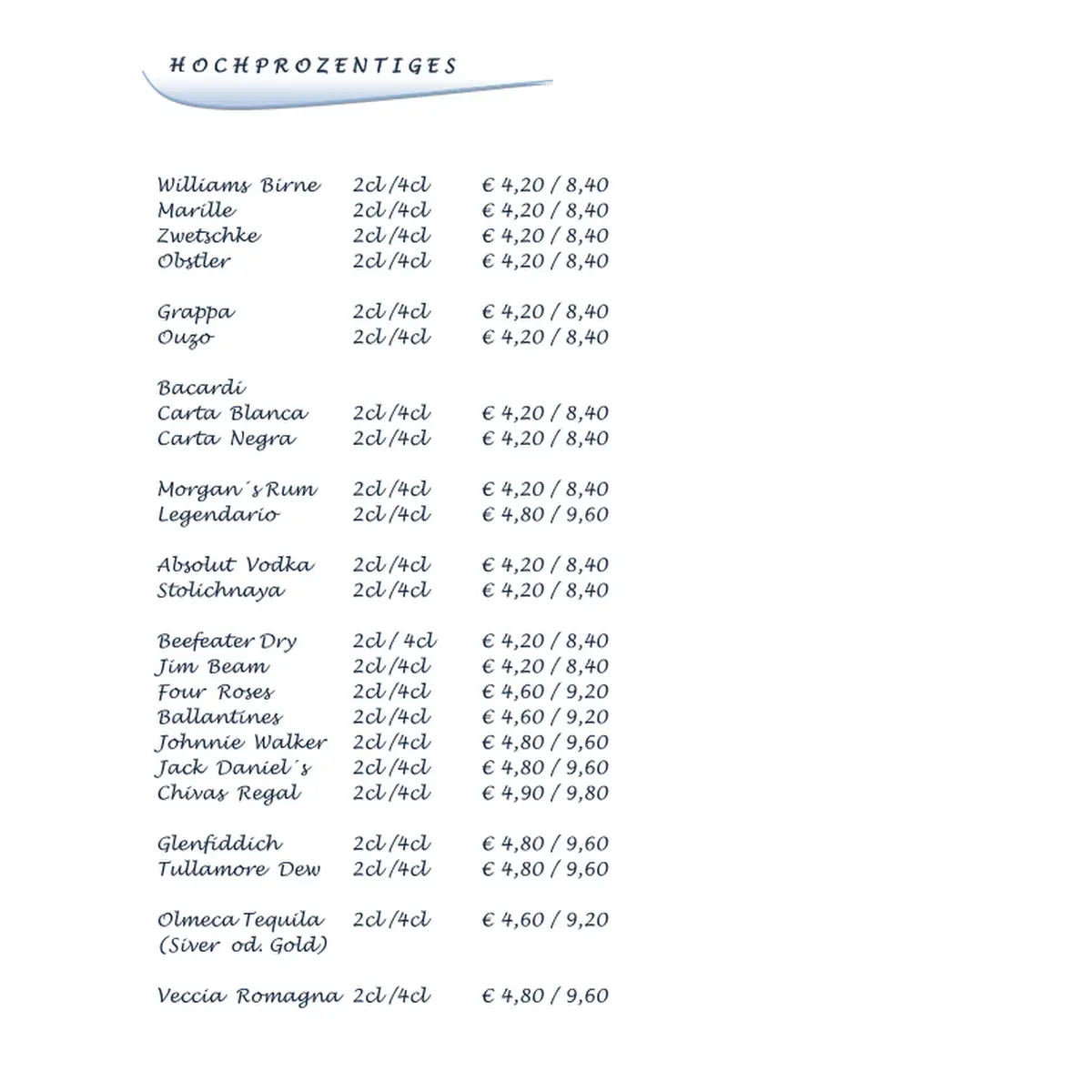 Speisekarte photo 5