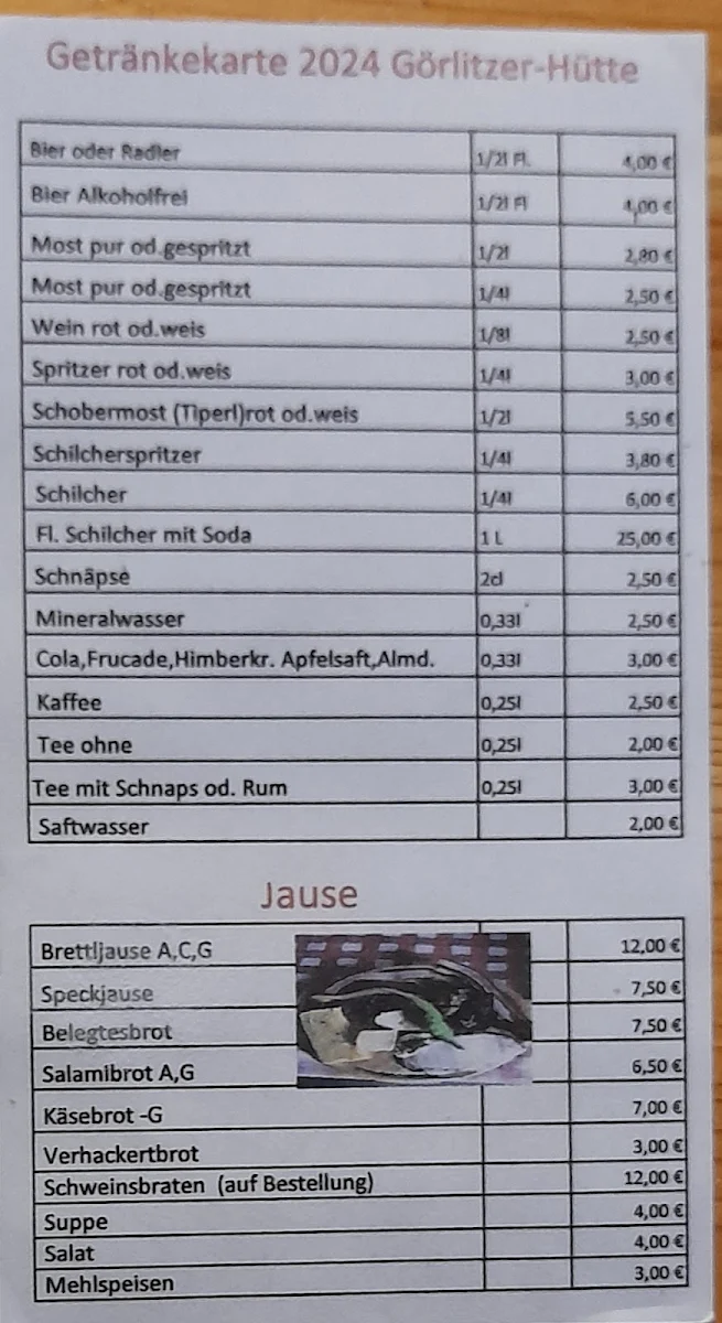 Speisekarte photo 2