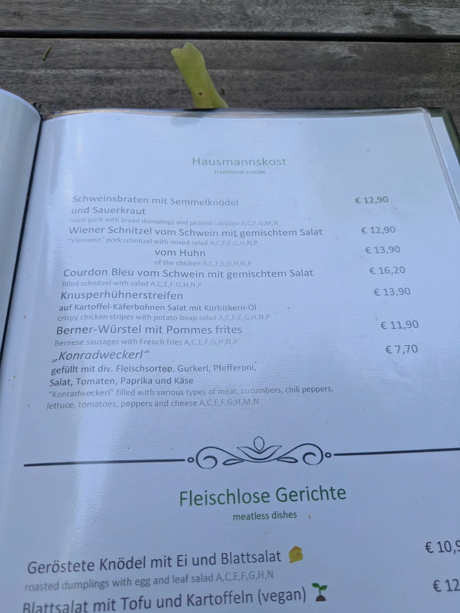 Speisekarte photo 1