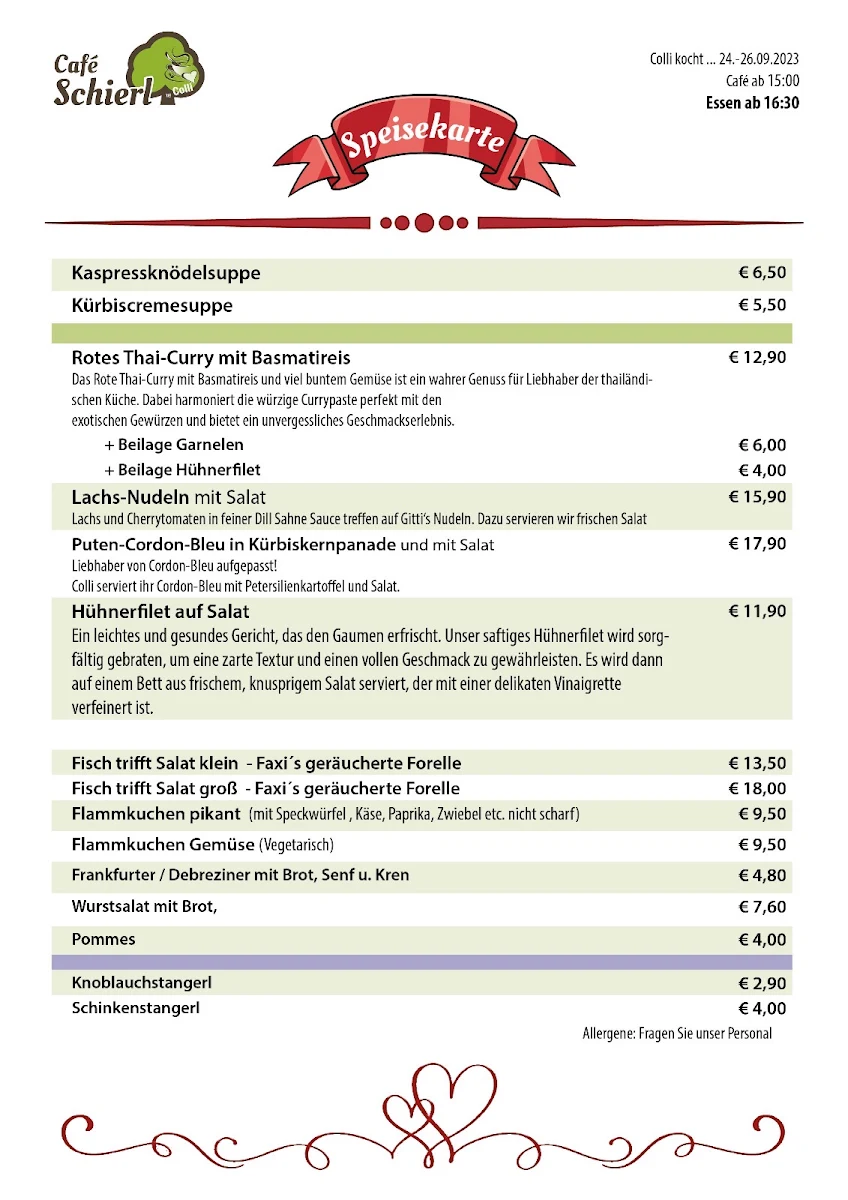 Speisekarte photo 1