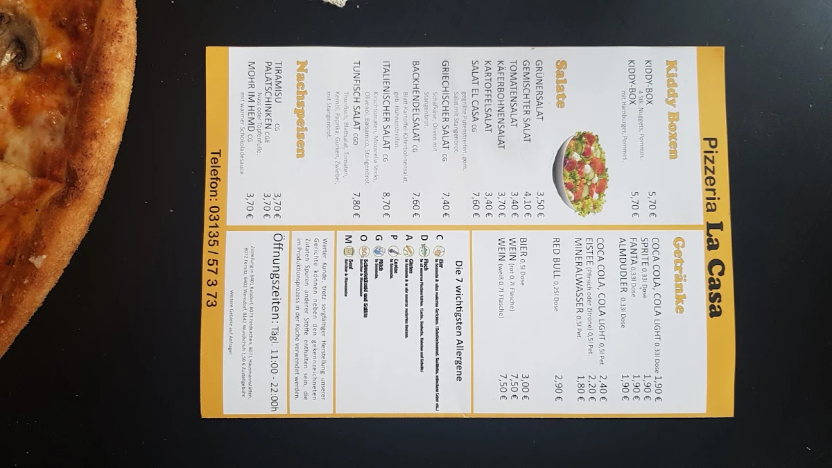 Speisekarte photo 5