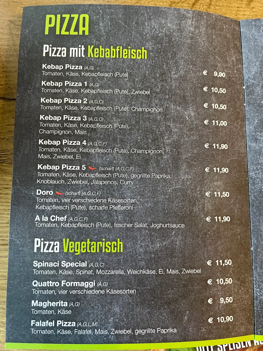 Speisekarte photo 2