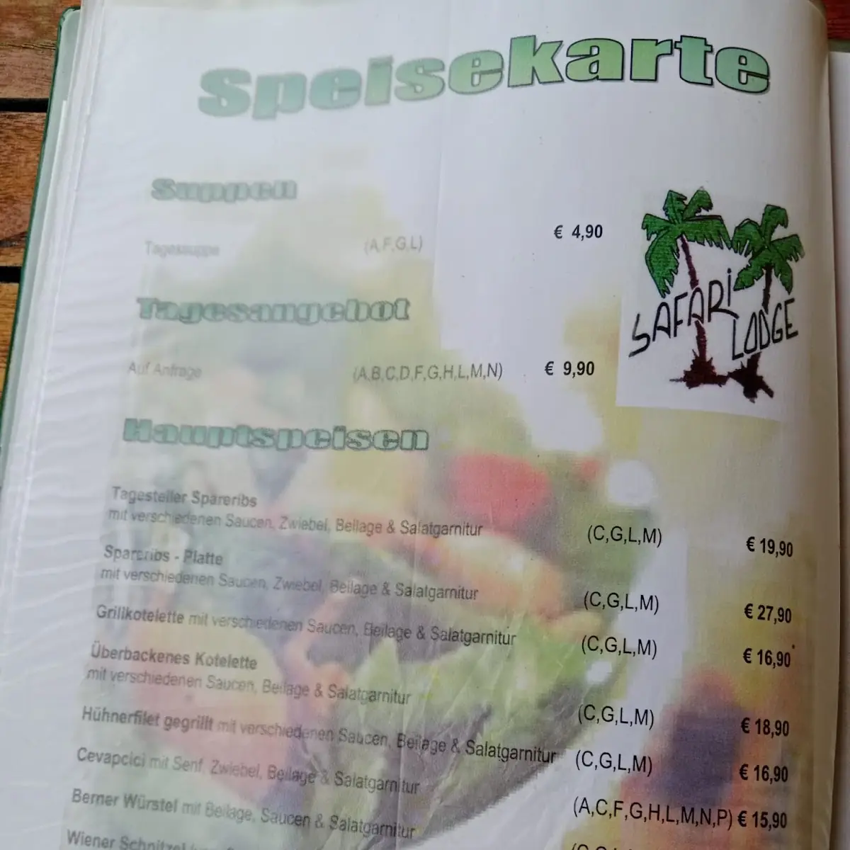 Speisekarte photo 3