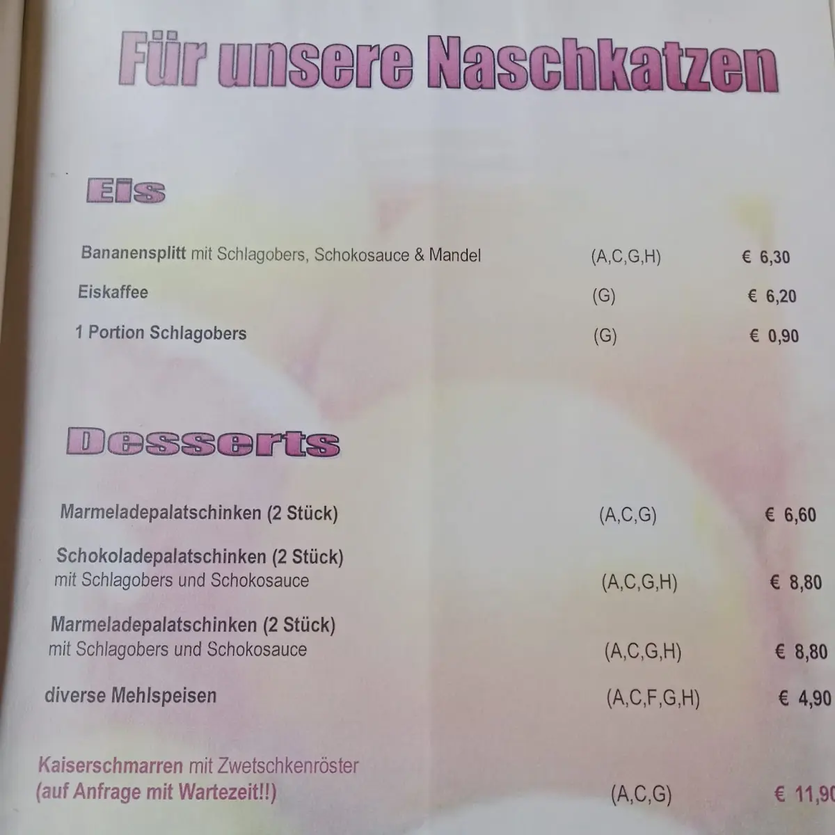 Speisekarte photo 6