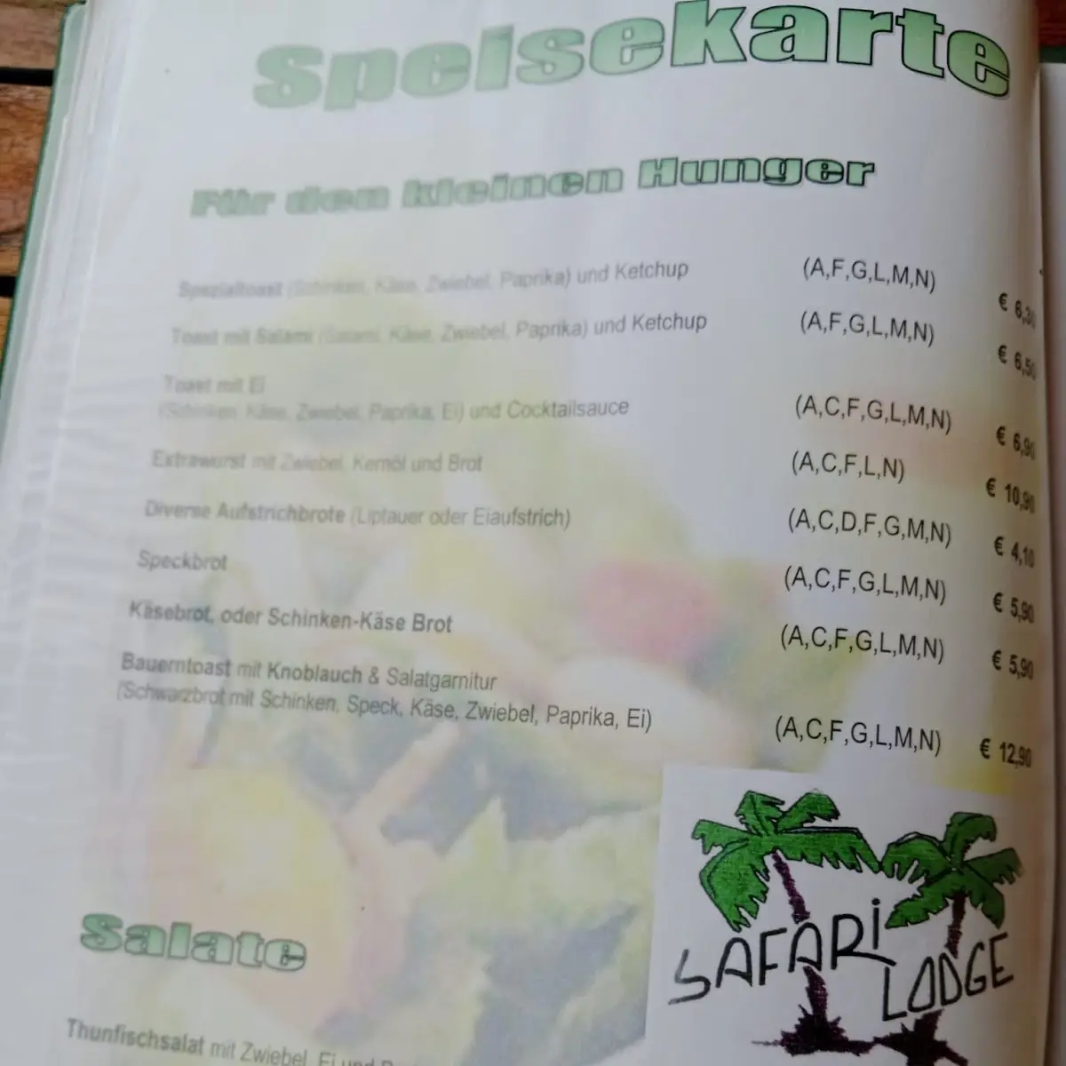 Speisekarte photo 8