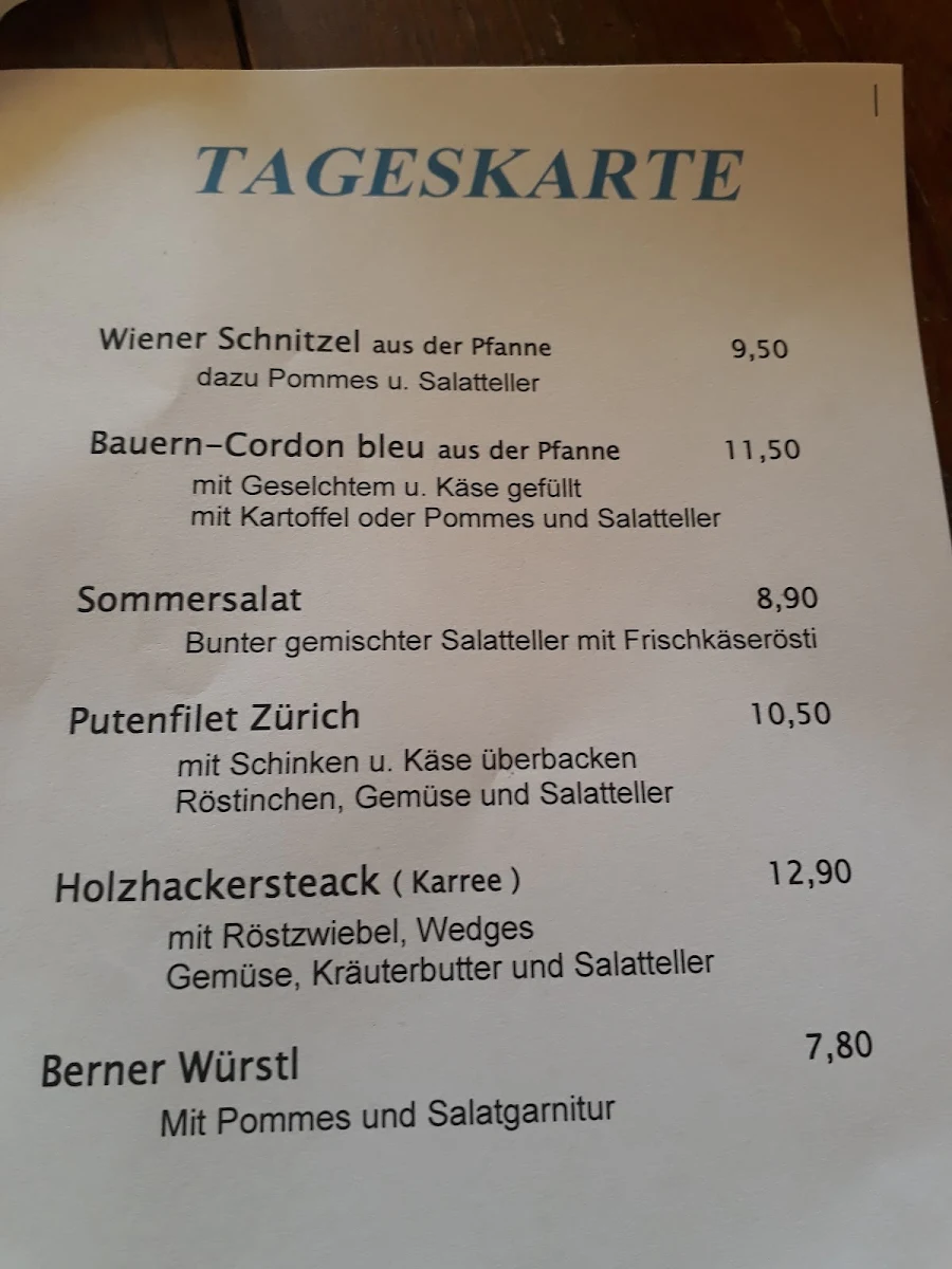 Speisekarte photo 1