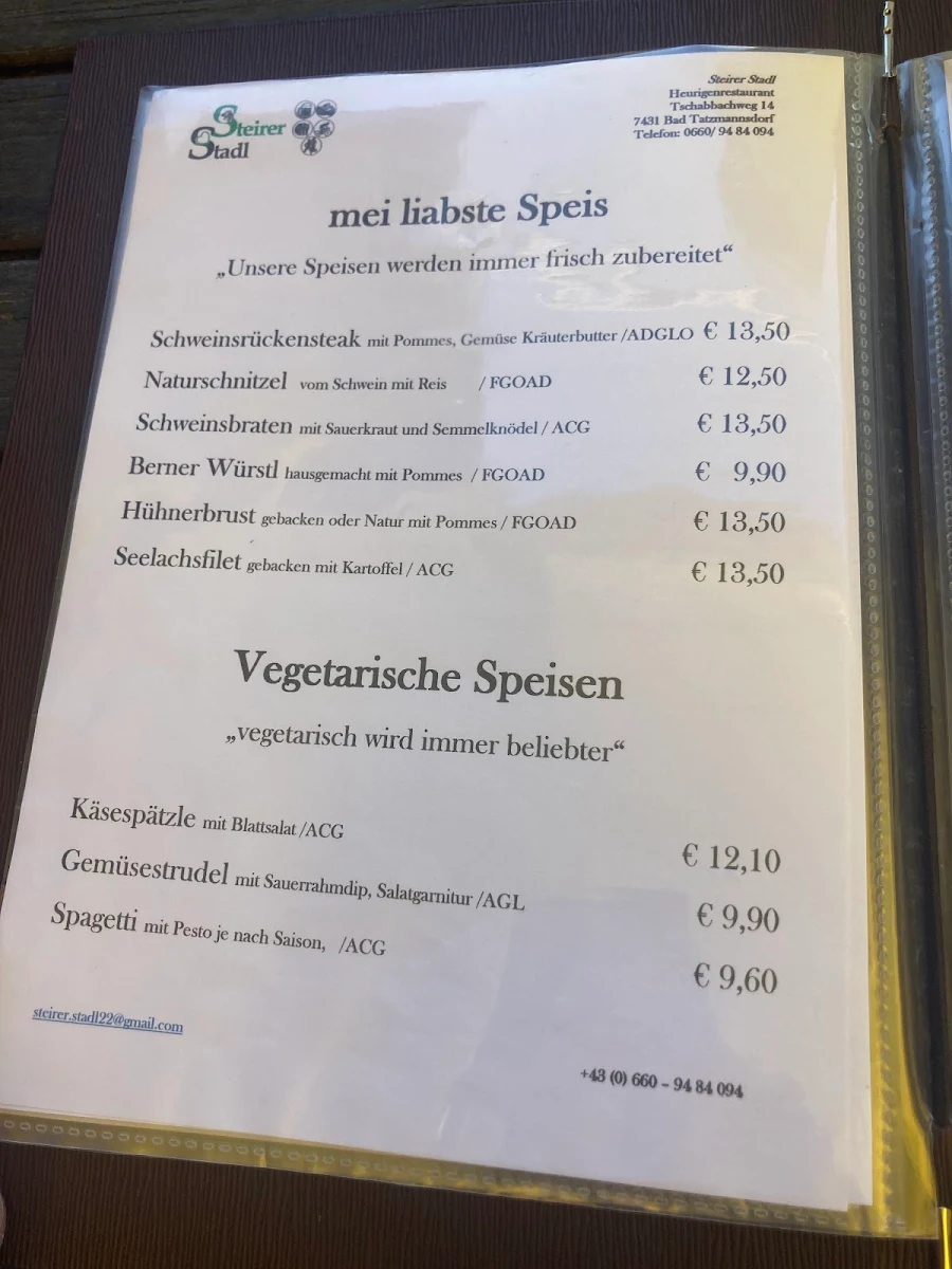 Speisekarte photo 6