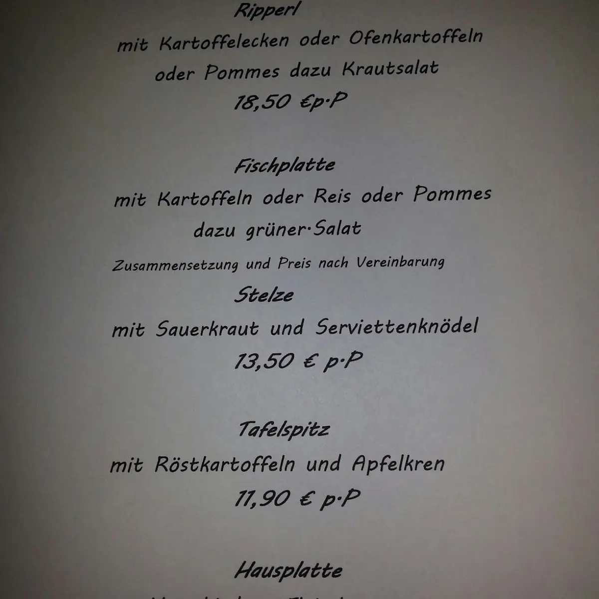 Speisekarte photo 2