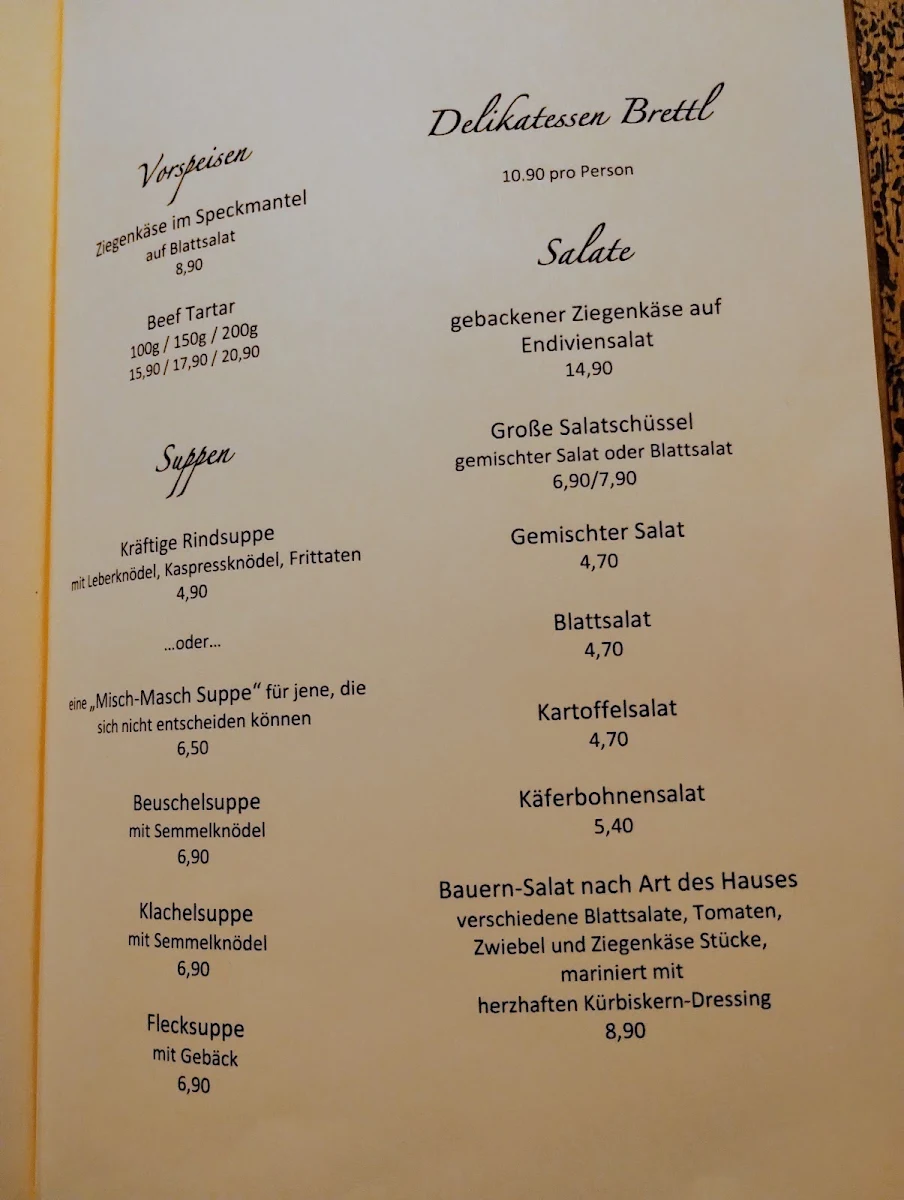 Speisekarte photo 2
