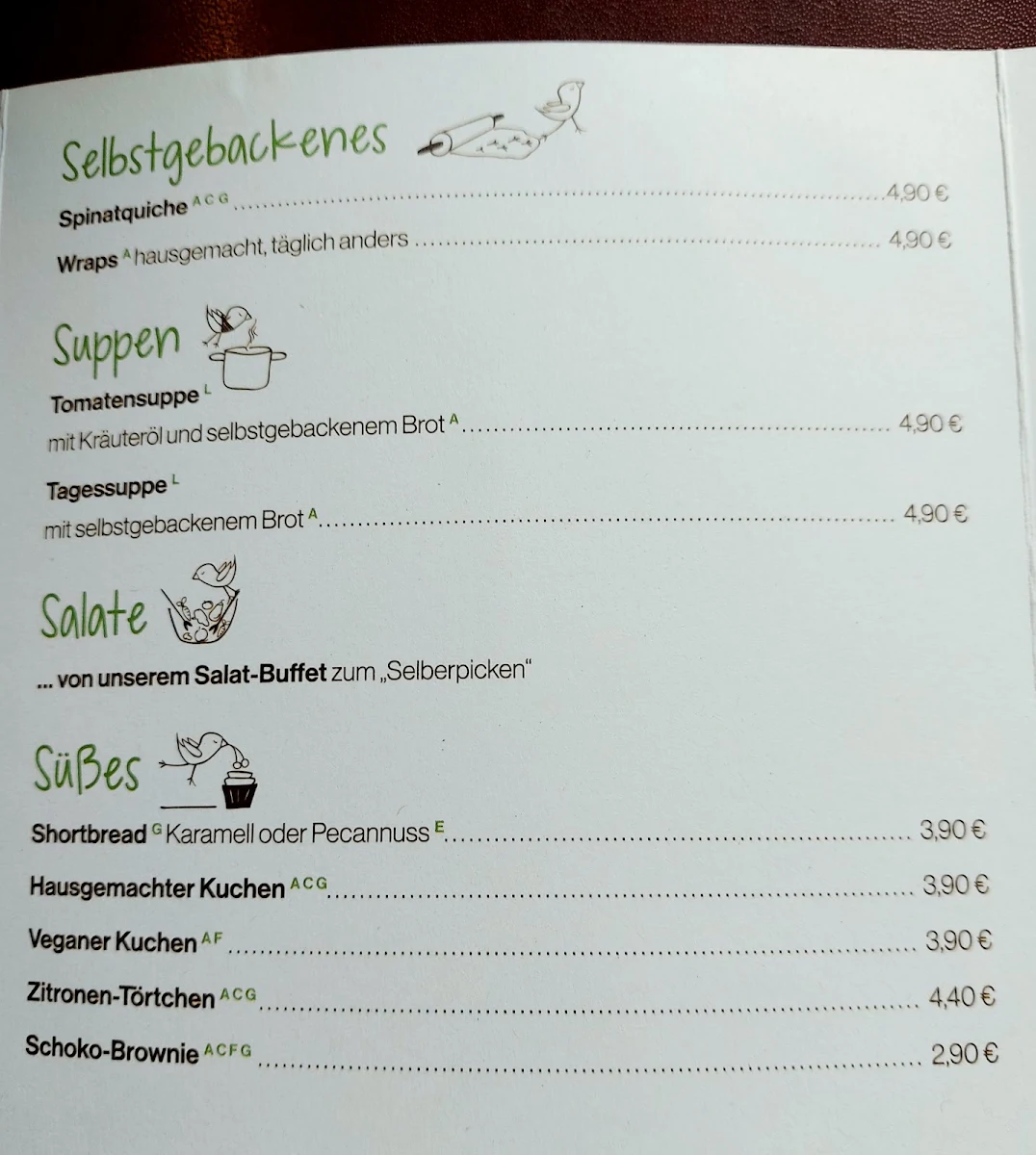 Speisekarte photo 5