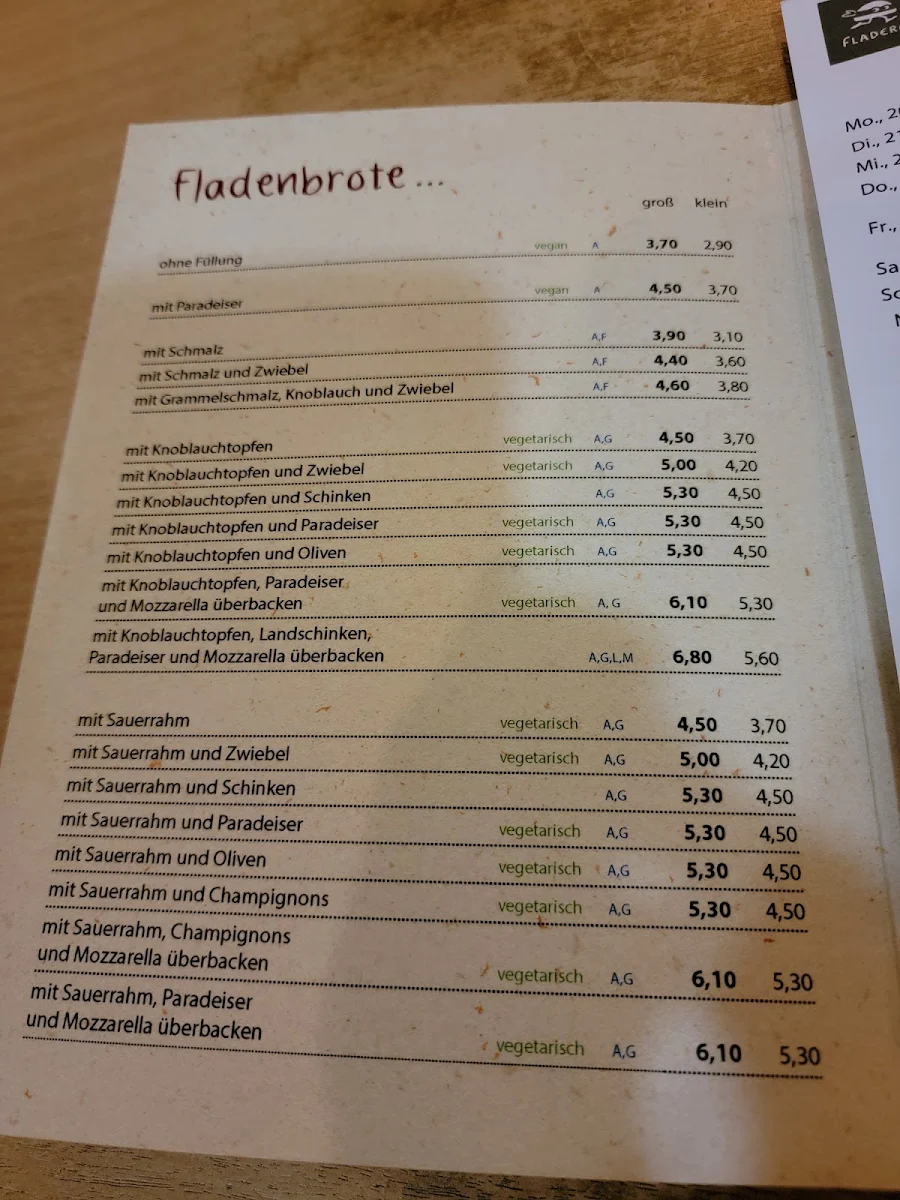 Speisekarte photo 2