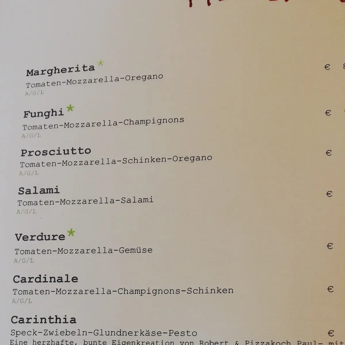 Speisekarte photo 9