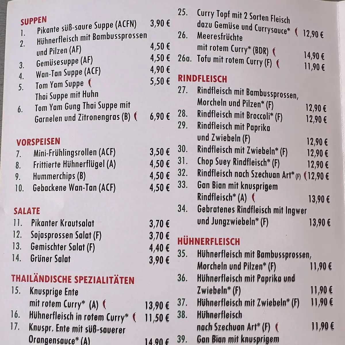 Speisekarte photo 1